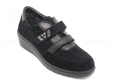 Valleverde scarpe con strappo donna nero