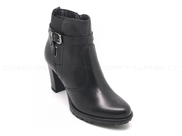 Valleverde tronchetti con cinturino donna nero