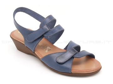 Valleverde sandali chiusura 2 strappi donna blu